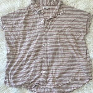 Natural by Known Supply Organic Cotton Striped Top medium